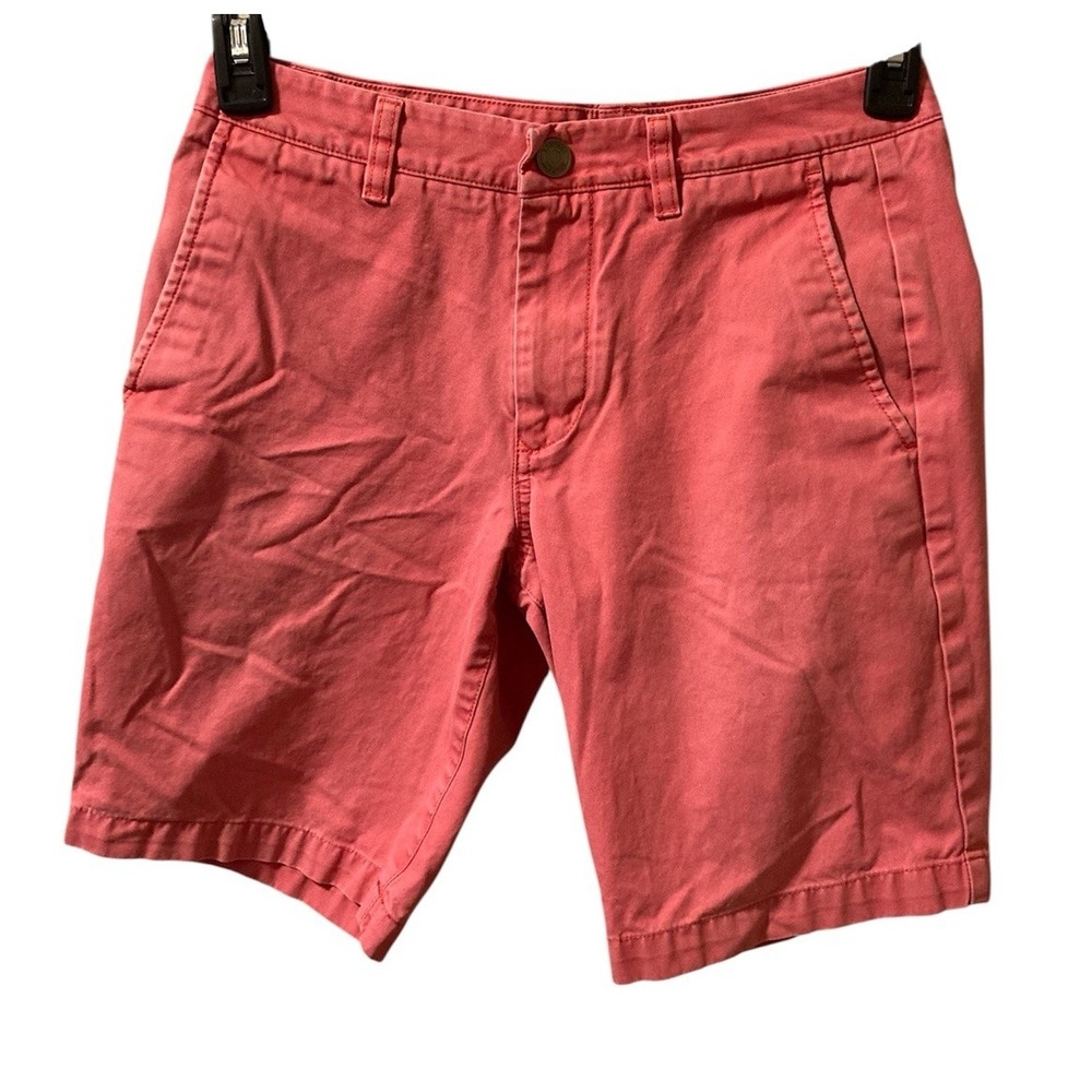 Bonobos Washed Chinos Shorts‎ Cotton Pink Size 28 x 9 Preppy Classic